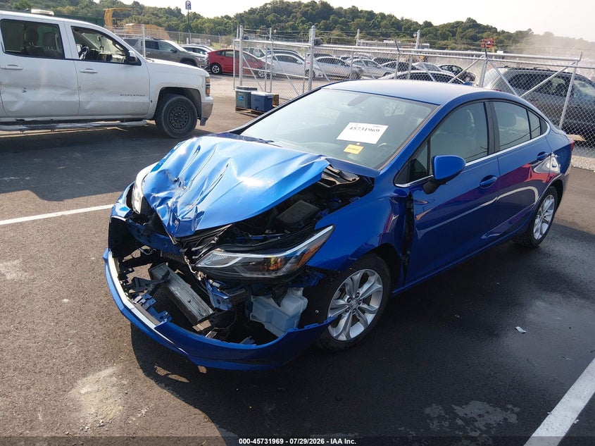 Vin: 1g1be5sm6k7138264, lot: 46230667, chevrolet cruze lt 20192