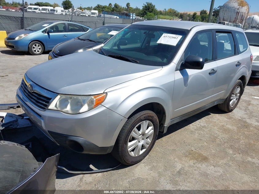 2009 Subaru Forester, Обычный износ, IAAI, VIN JF2SH61669H757279 — фото 2
