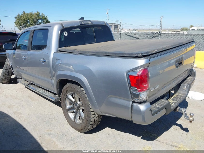 Vin: 3tmgz5an7jm153601, lot: 46230707, toyota tacoma limited 20183