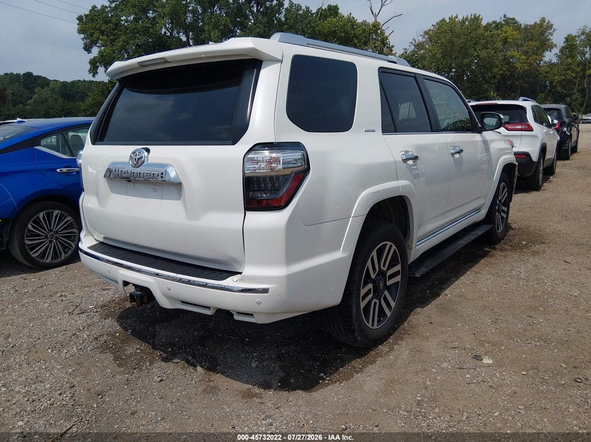 Vin: jtebu5jr2k5703723, lot: 46230721, toyota 4runner limited 20194