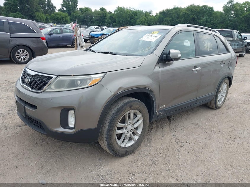 Vin: 5xyktca64fg585950, lot: 46230745, kia sorento lx 20152