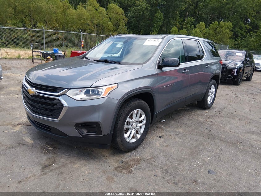 Vin: 1gnerfkw7kj172465, lot: 46230748, chevrolet traverse ls 20192