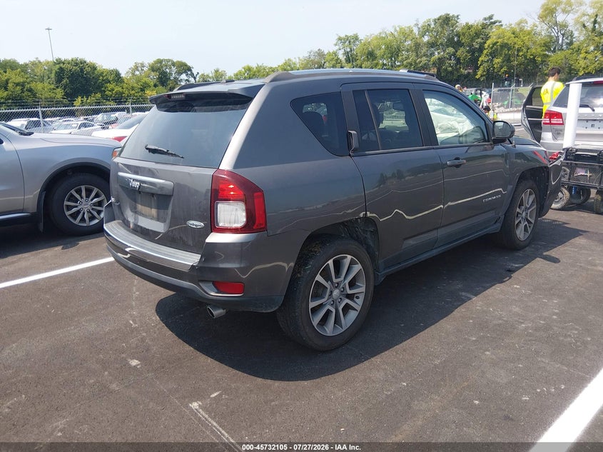 Vin: 1c4njdeb2gd684184, lot: 46230804, jeep compass high altitude edition 20164