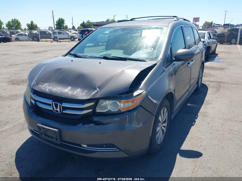 Vin: 5fnrl5h60gb068928, lot: 46230818, honda odyssey ex-l 20162