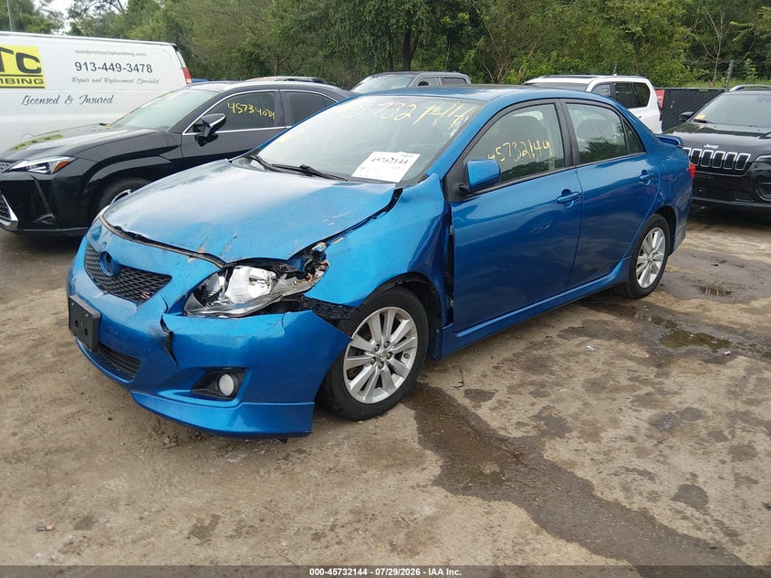 Vin: 2t1bu4eexac520500, lot: 46230843, toyota corolla s 20102