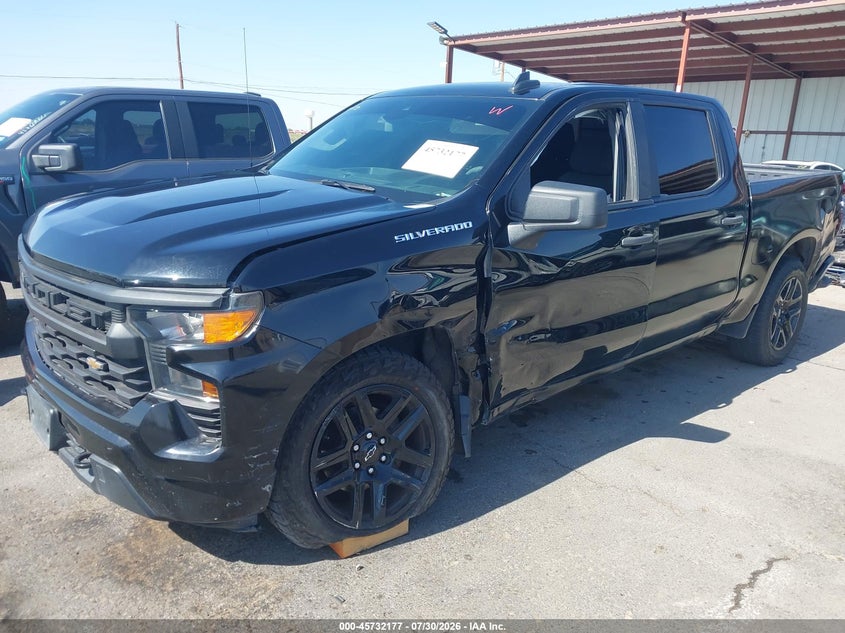 Vin: 1gcpabek4rz264851, lot: 46230876, chevrolet silverado 1500 2wd  short bed custom 20242