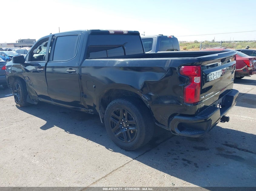 Vin: 1gcpabek4rz264851, lot: 46230876, chevrolet silverado 1500 2wd  short bed custom 20243