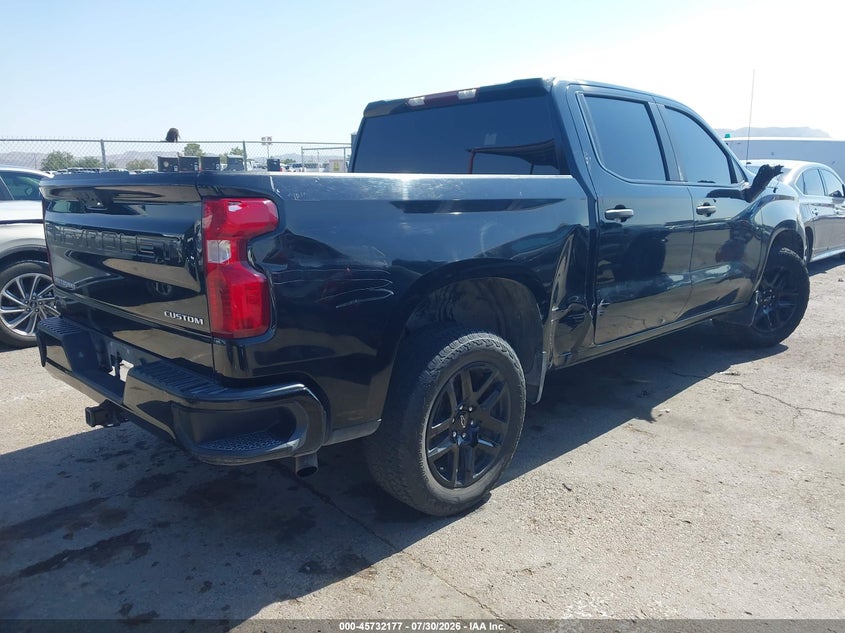Vin: 1gcpabek4rz264851, lot: 46230876, chevrolet silverado 1500 2wd  short bed custom 20244