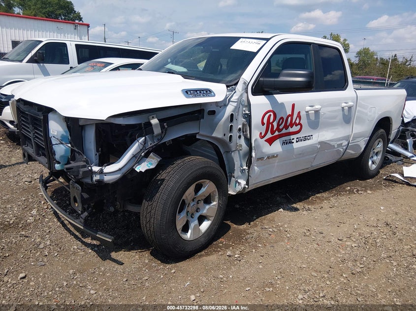 Vin: 1c6srfbt1mn669614, lot: 46230999, ram 1500 big horn  4x4 6'4 box 20212