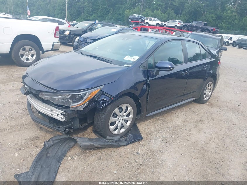 2022 Toyota Corolla, Front End, IAAI, VIN 5YFEPMAE5NP343340 — photo 2