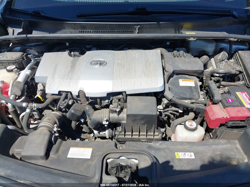 2017 TOYOTA PRIUS HATCHBACK 1.8L I-4 DOHC, VVT, 95HP