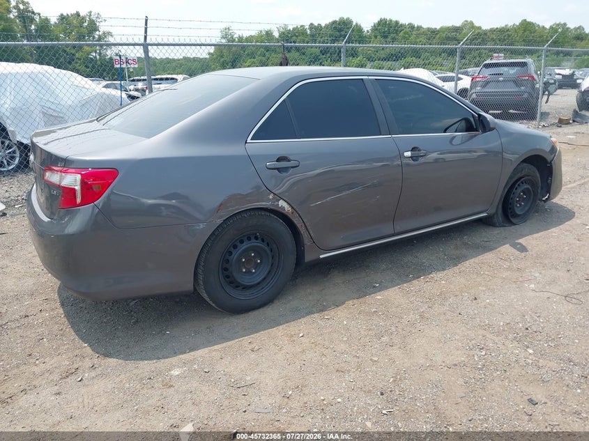 Vin: 4t4bf1fk8dr328529, lot: 46231064, toyota camry le 20134