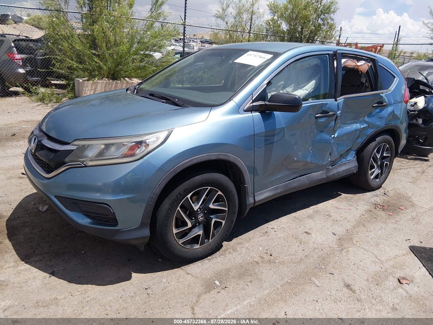 Vin: 5j6rm4h46gl036319, lot: 46231065, honda cr-v se 20162