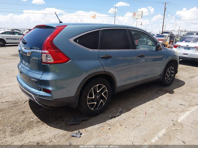 Vin: 5j6rm4h46gl036319, lot: 46231065, honda cr-v se 20164