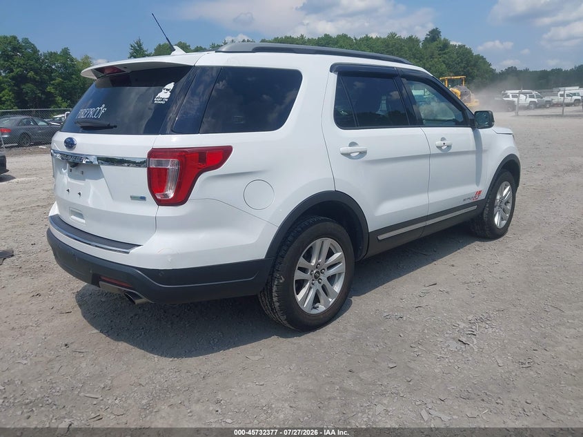 Vin: 1fm5k8dh1jgc89277, lot: 46231076, ford explorer xlt 20184