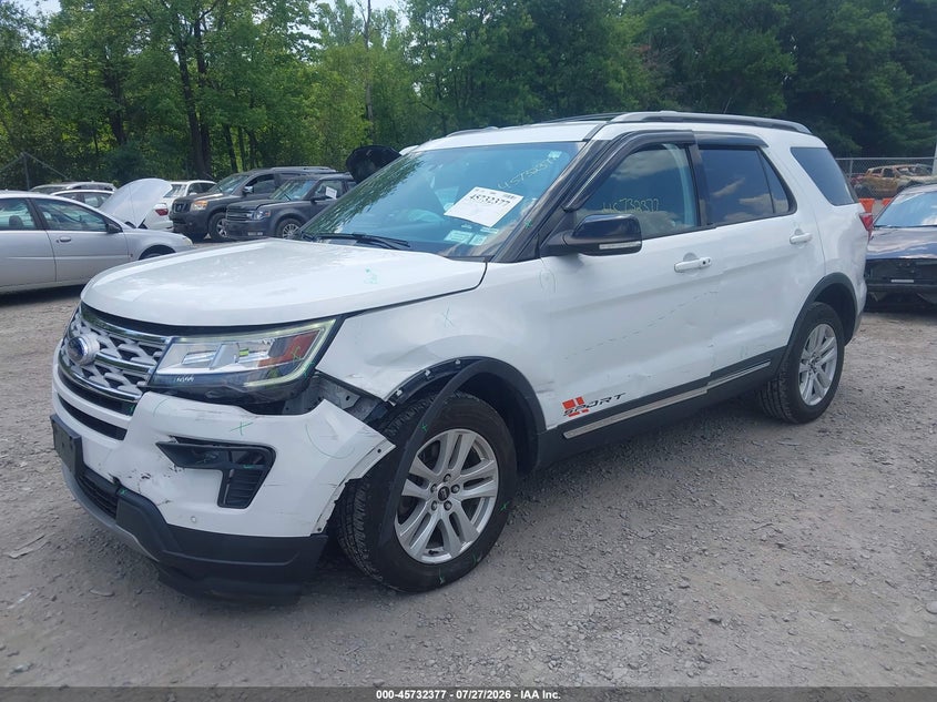 Vin: 1fm5k8dh1jgc89277, lot: 46231076, ford explorer xlt 20182