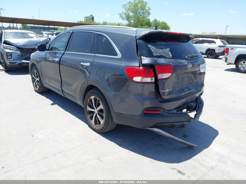 Vin: 5xyph4a55hg278309, lot: 46231093, kia sorento 3.3l ex 20173
