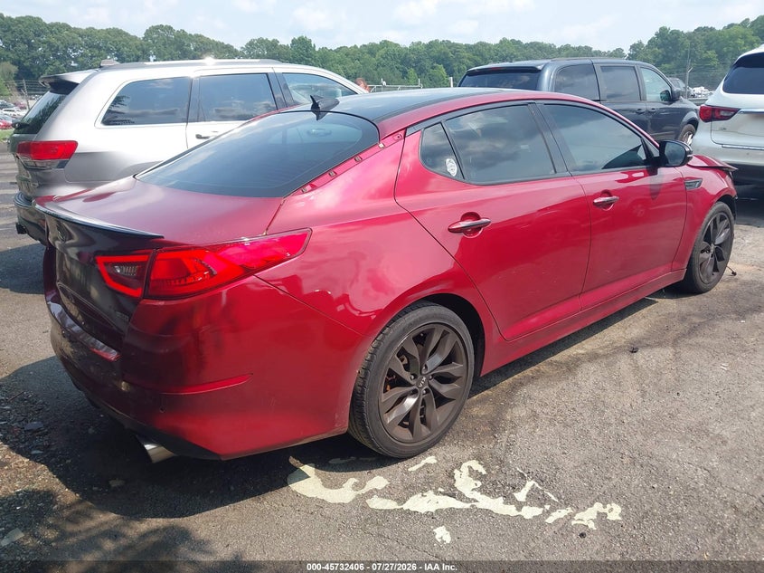 Vin: 5xxgr4a6xfg485981, lot: 46231105, kia optima sx turbo 20154