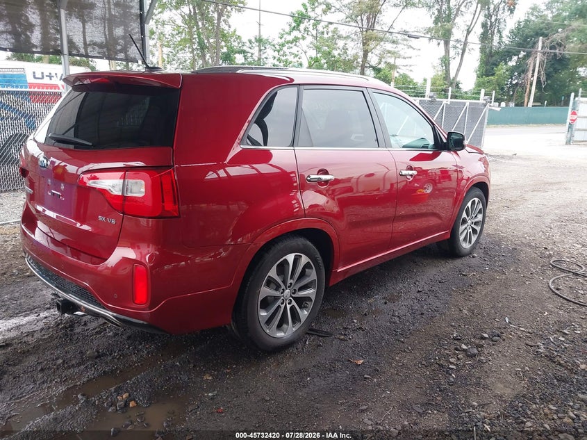 Vin: 5xykw4a71fg638609, lot: 46231119, kia sorento sx v6 20154