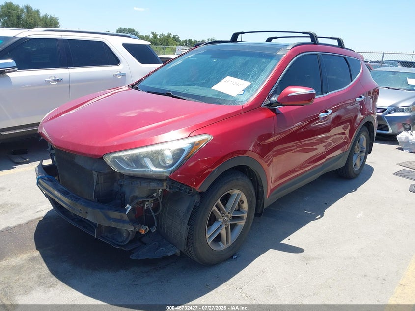 Vin: 5xyzu3lb6hg457976, lot: 46231126, hyundai santa fe sport 2.4l 20172
