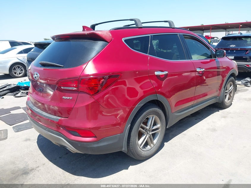 Vin: 5xyzu3lb6hg457976, lot: 46231126, hyundai santa fe sport 2.4l 20174