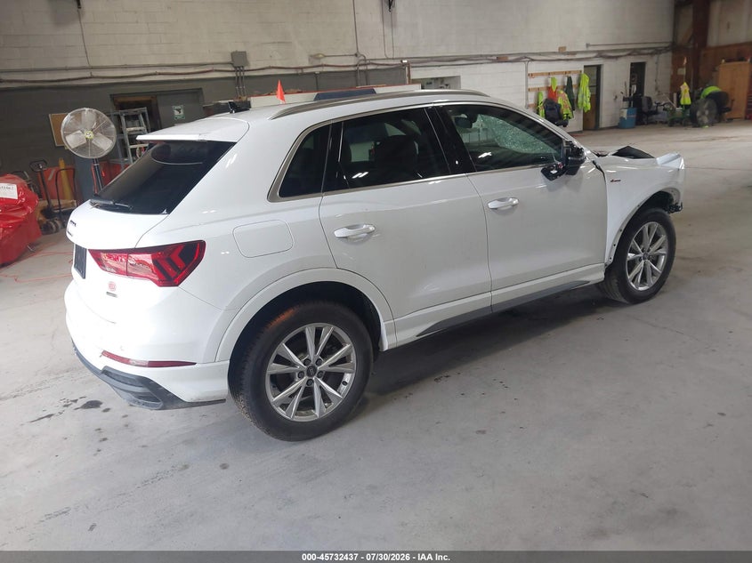 Vin: wa1decf38s1074232, lot: 46231136, audi q3 premium 45 tfsi s line quattro tiptronic 20254
