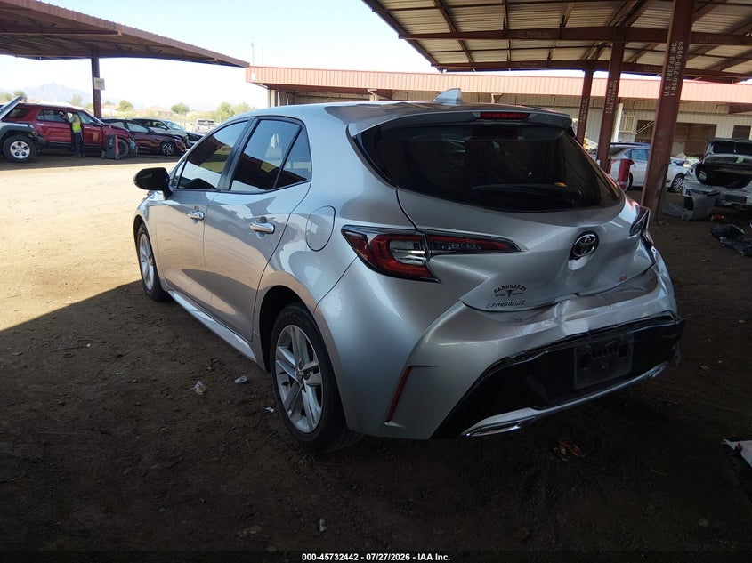 Vin: jtnk4rbe2k3054911, lot: 46231142, toyota corolla se 20193