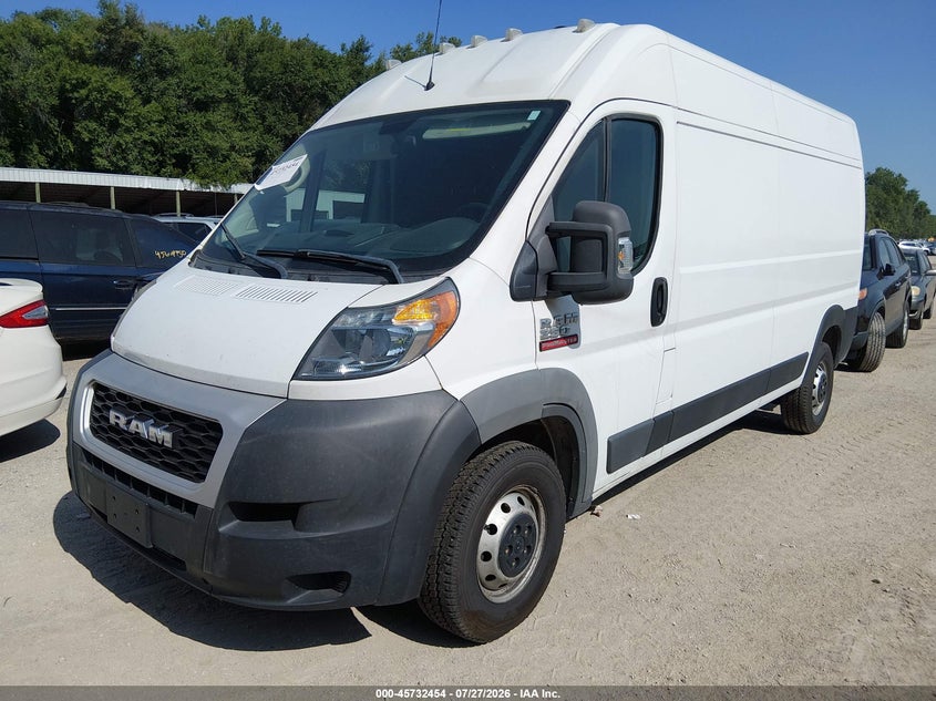 Vin: 3c6trvdg7ke526909, lot: 46231153, ram promaster 2500 high roof 159 wb 20192