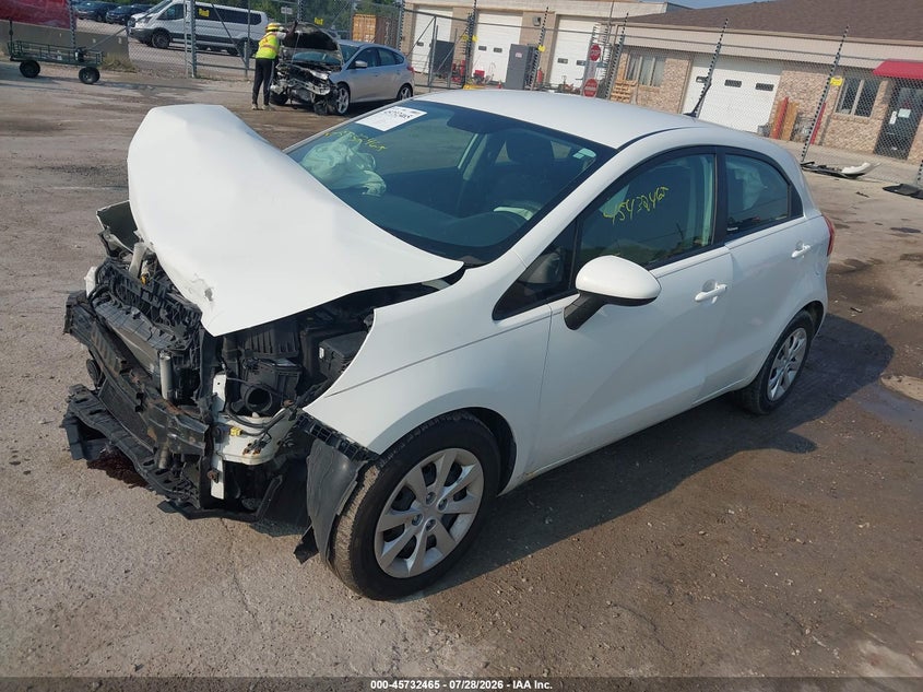 Vin: knadm5a36d6117433, lot: 46231164, kia rio lx 20132