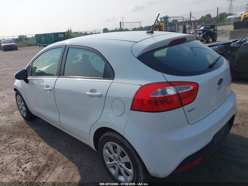 Vin: knadm5a36d6117433, lot: 46231164, kia rio lx 20133