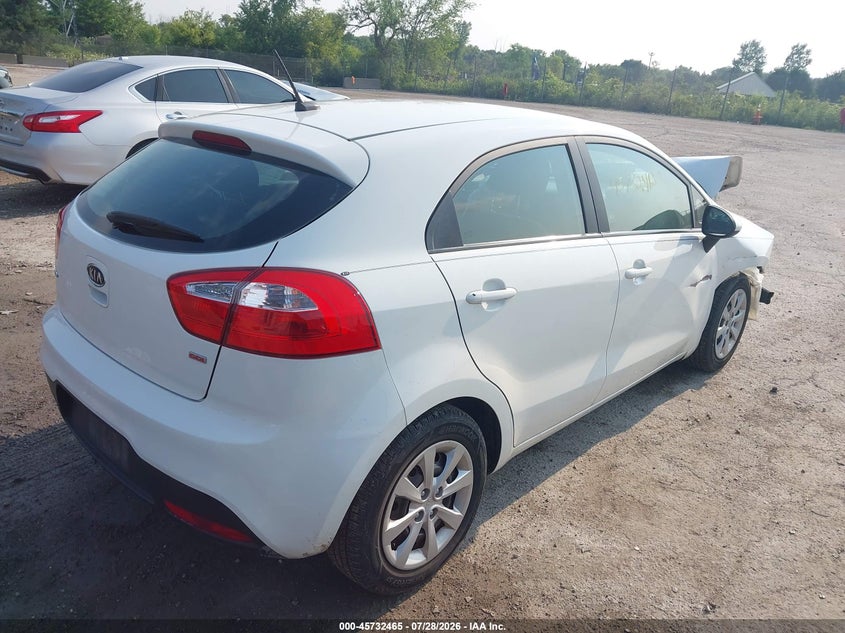 Vin: knadm5a36d6117433, lot: 46231164, kia rio lx 20134