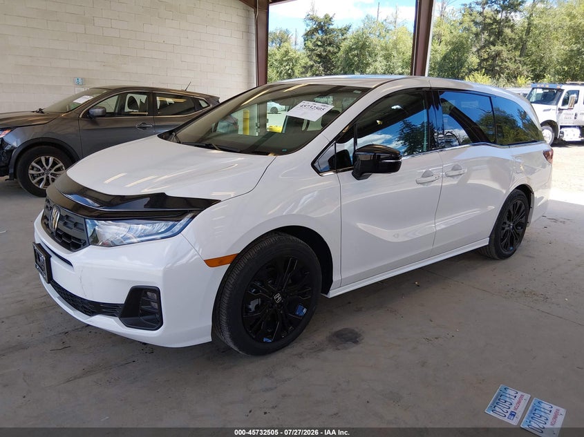 Vin: 5fnrl6h74sb052240, lot: 46231204, honda odyssey sport-l 20252