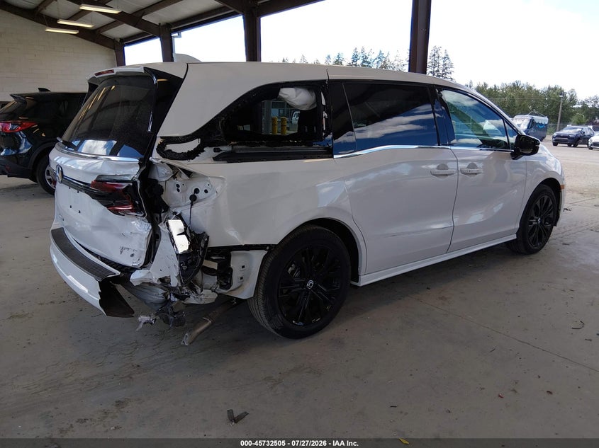 Vin: 5fnrl6h74sb052240, lot: 46231204, honda odyssey sport-l 20254