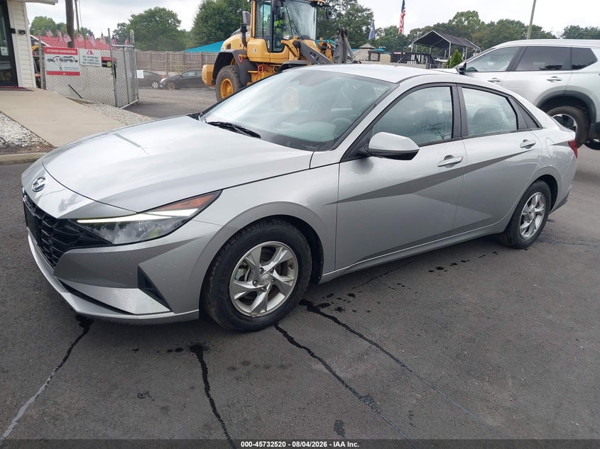 2021 HYUNDAI ELANTRA VIN 5NPLL4AG0MH048114 — фото 2