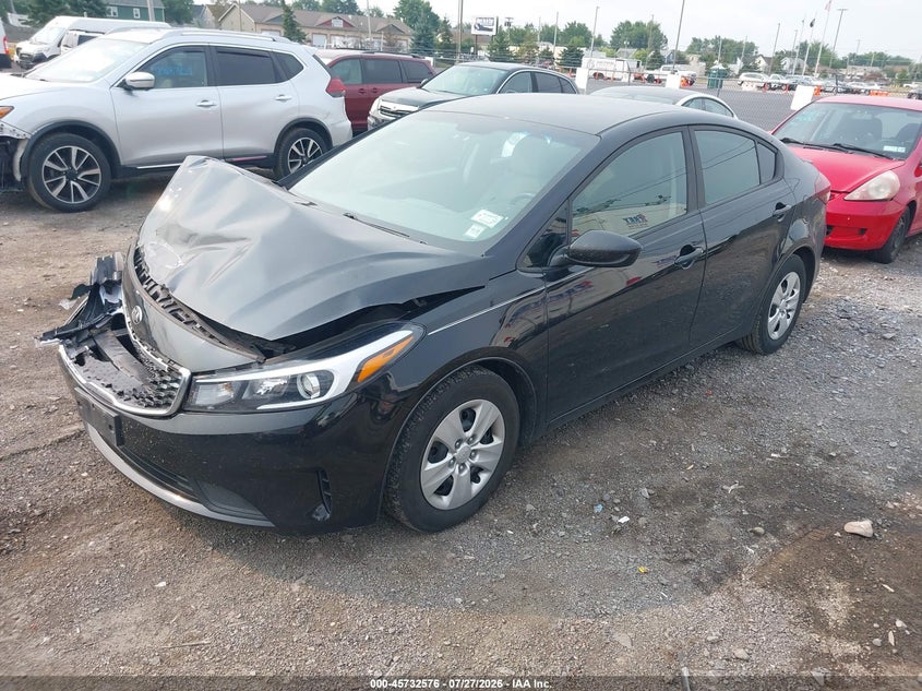 Vin: 3kpfl4a76je193638, lot: 46231275, kia forte lx 20182