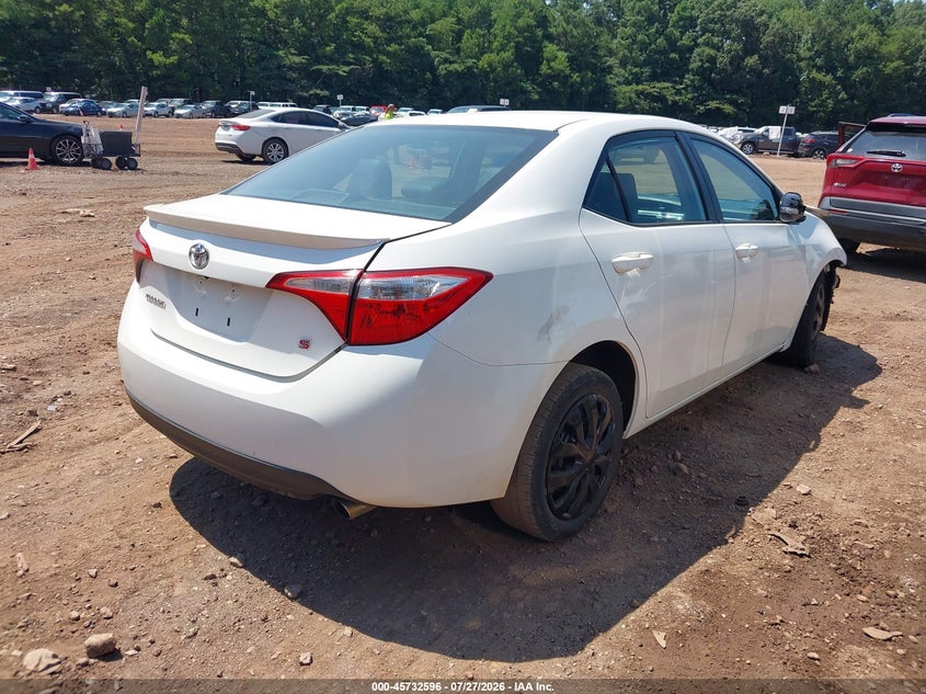 Vin: 2t1burhe7fc415350, lot: 46231295, toyota corolla s 20154