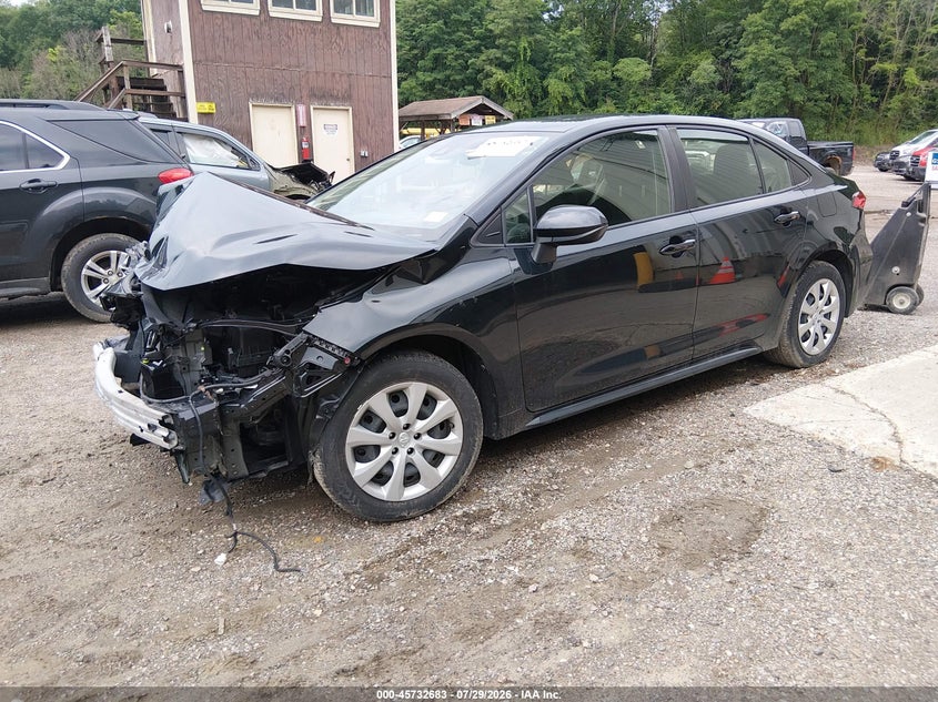 Vin: jtdepmae4nj215188, lot: 46231382, toyota corolla le 20222