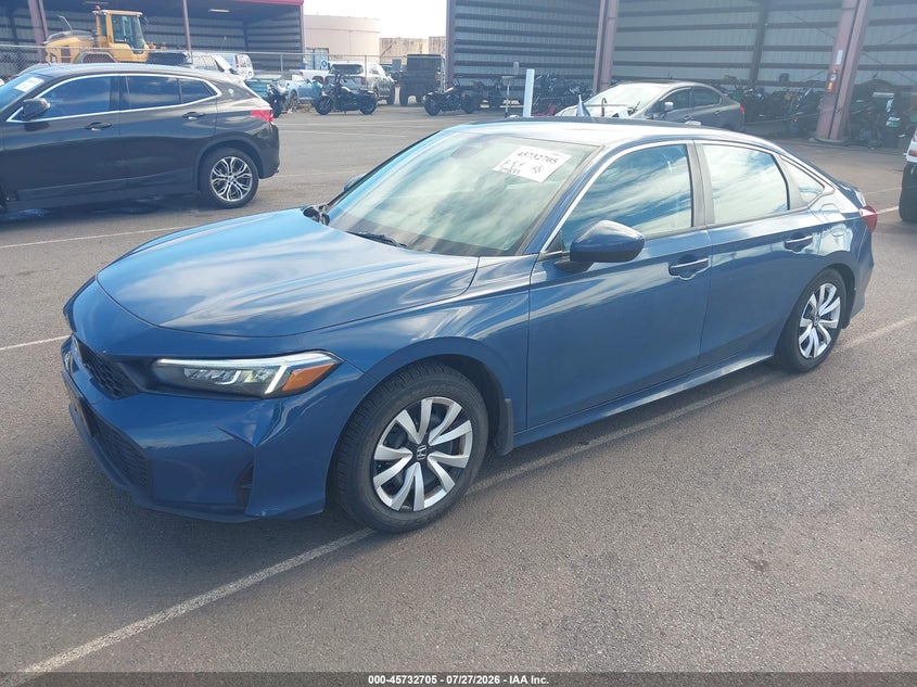 2025 Honda Civic, Right Side, IAAI, VIN 2HGFE2F2XSH516561 — photo 2