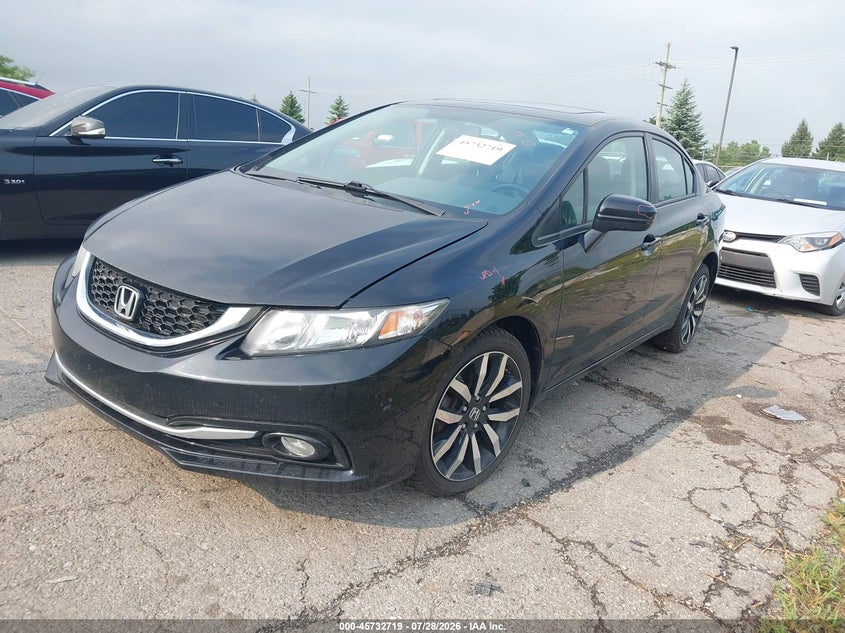 2015 Honda Civic, Правый зад, IAAI, VIN 19XFB2F94FE047702 — фото 2