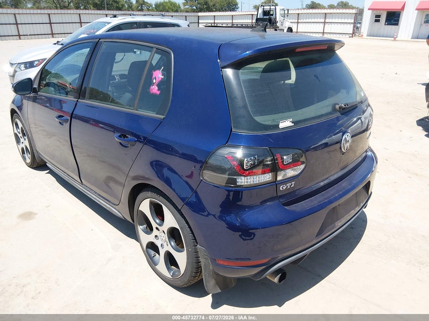 Vin: wvwhv7aj7cw341661, lot: 46231473, volkswagen gti 4-door 20123