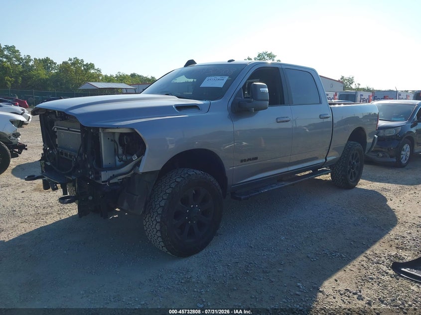 Vin: 3c6ur5dj8pg538725, lot: 46231507, ram 2500 big horn  4x4 6'4 box 20232