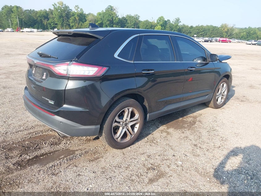 Vin: 2fmtk3k94fbb56078, lot: 46231512, ford edge titanium 20154
