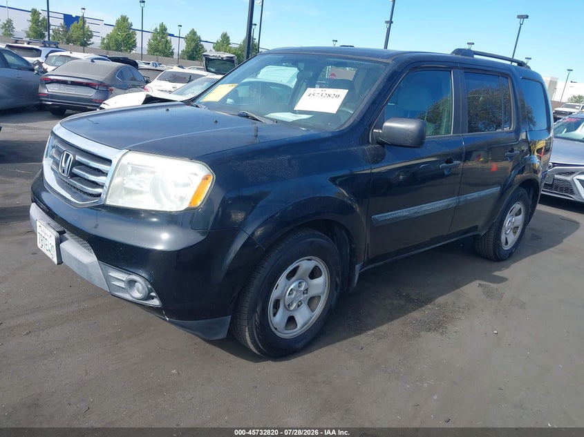 Vin: 5fnyf3h28db036809, lot: 46231519, honda pilot lx 20132
