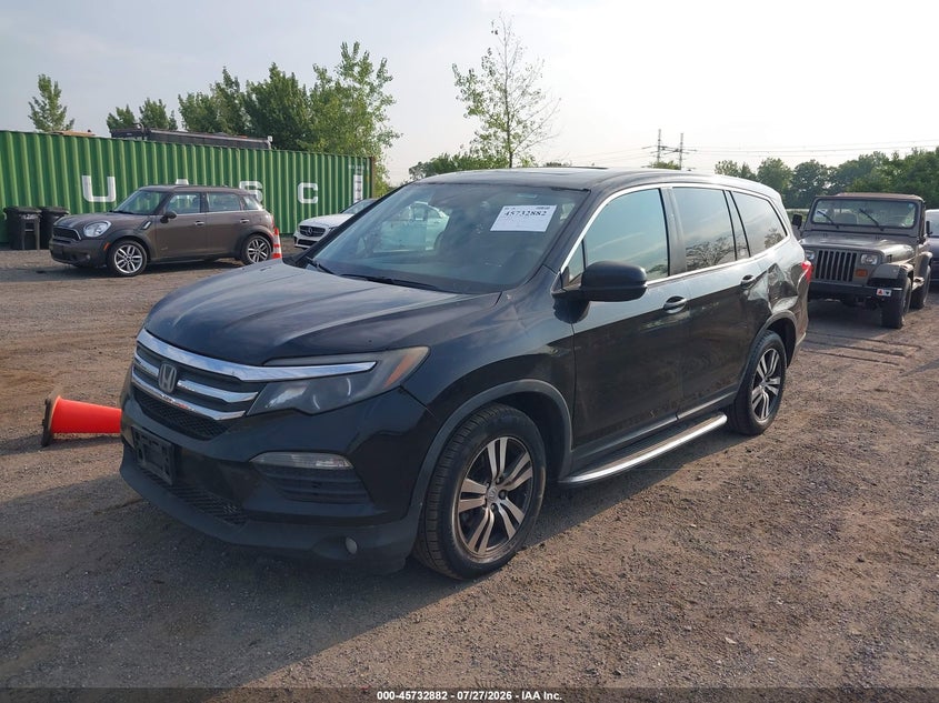 Vin: 5fnyf6h61gb023070, lot: 46231581, honda pilot ex-l 20162
