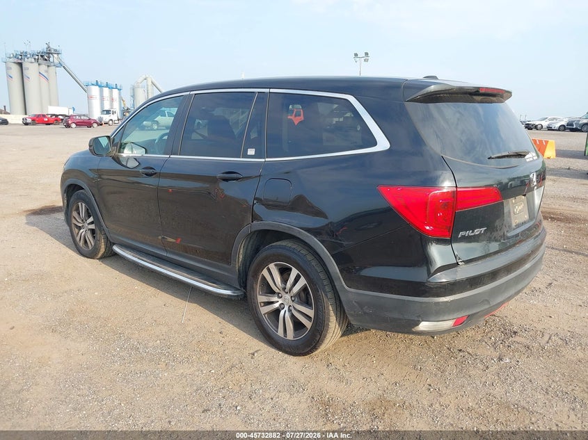 Vin: 5fnyf6h61gb023070, lot: 46231581, honda pilot ex-l 20163