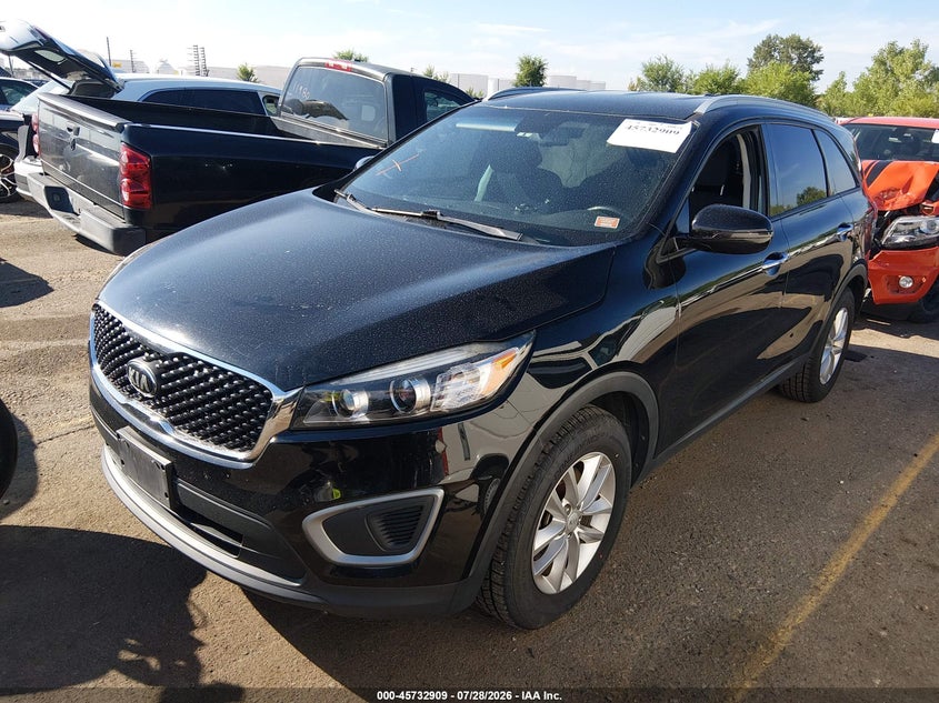 Vin: 5xypg4a3xgg062388, lot: 46231608, kia sorento 2.4l lx 20162
