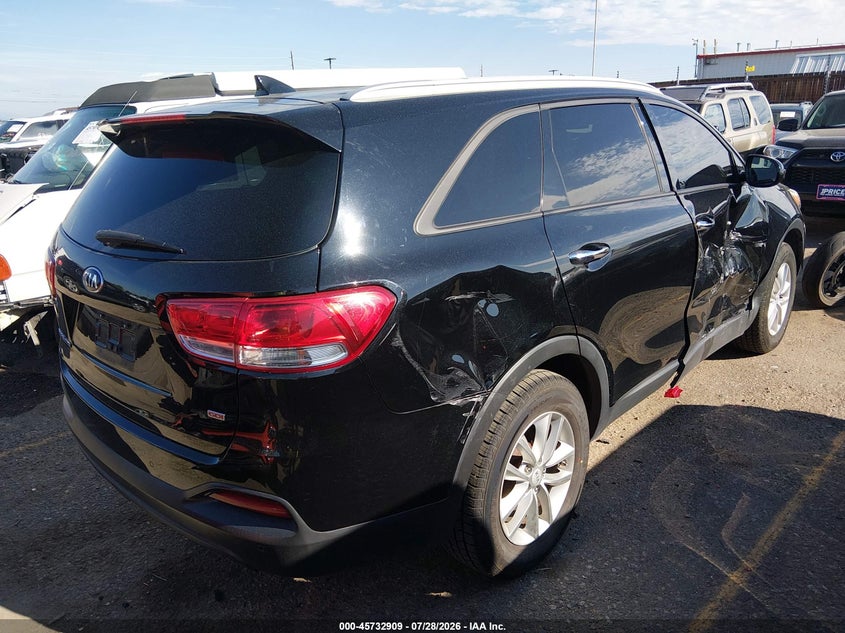 Vin: 5xypg4a3xgg062388, lot: 46231608, kia sorento 2.4l lx 20164