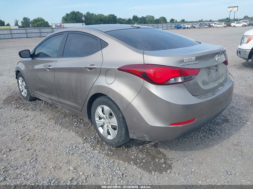 Vin: 5npdh4ae6gh715180, lot: 46231609, hyundai elantra se 20163