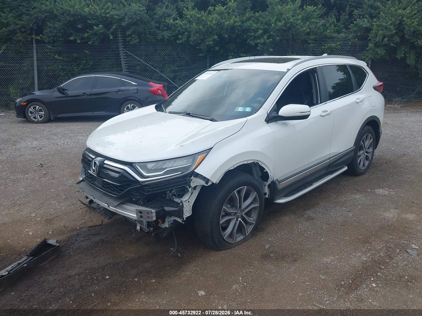 Vin: 2hkrw2h92nh639382, lot: 46231621, honda cr-v awd touring 20222