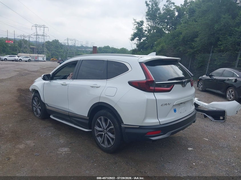 Vin: 2hkrw2h92nh639382, lot: 46231621, honda cr-v awd touring 20223